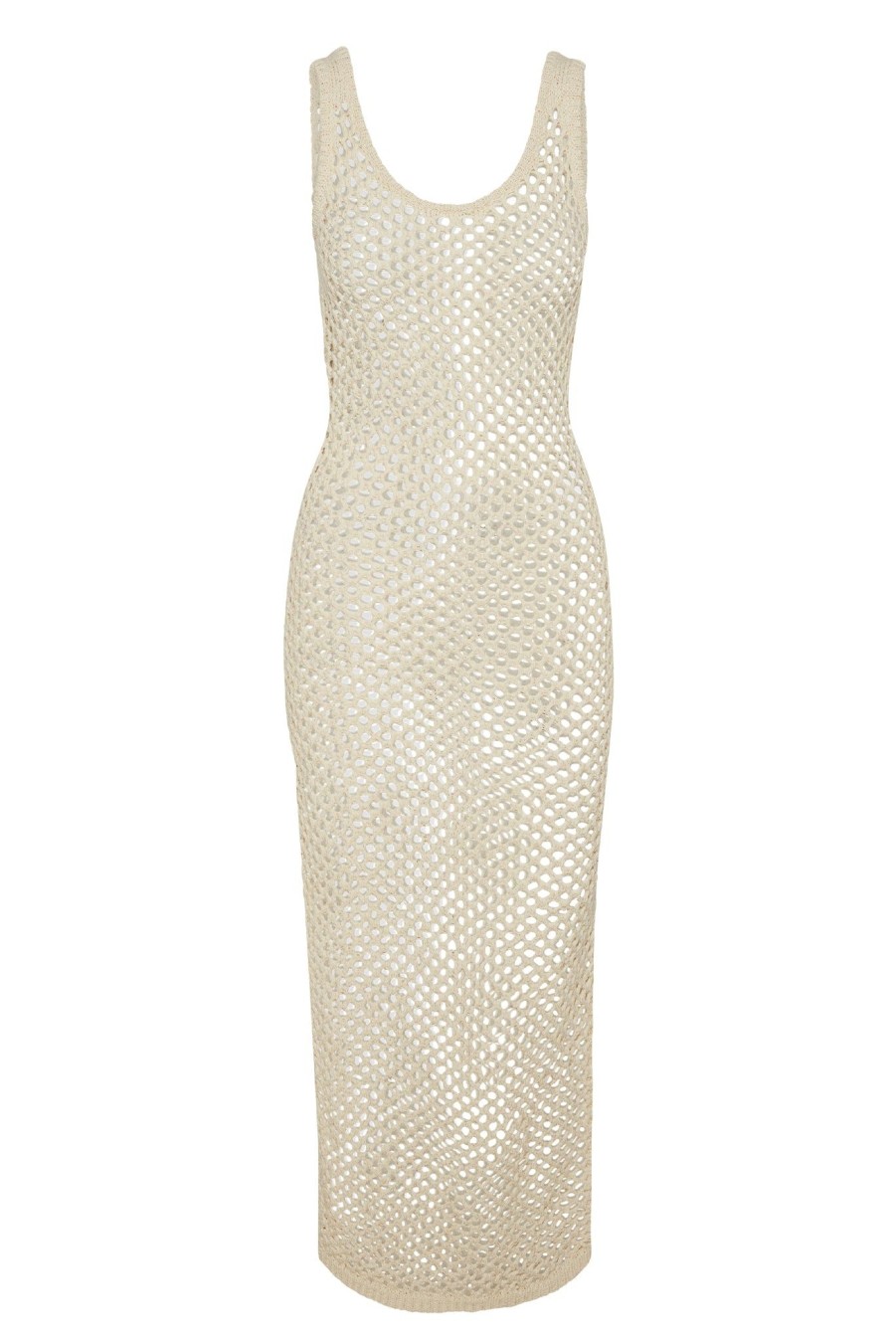 Women Monday Swimwear | Hamptons Dress-Ivory Crochet