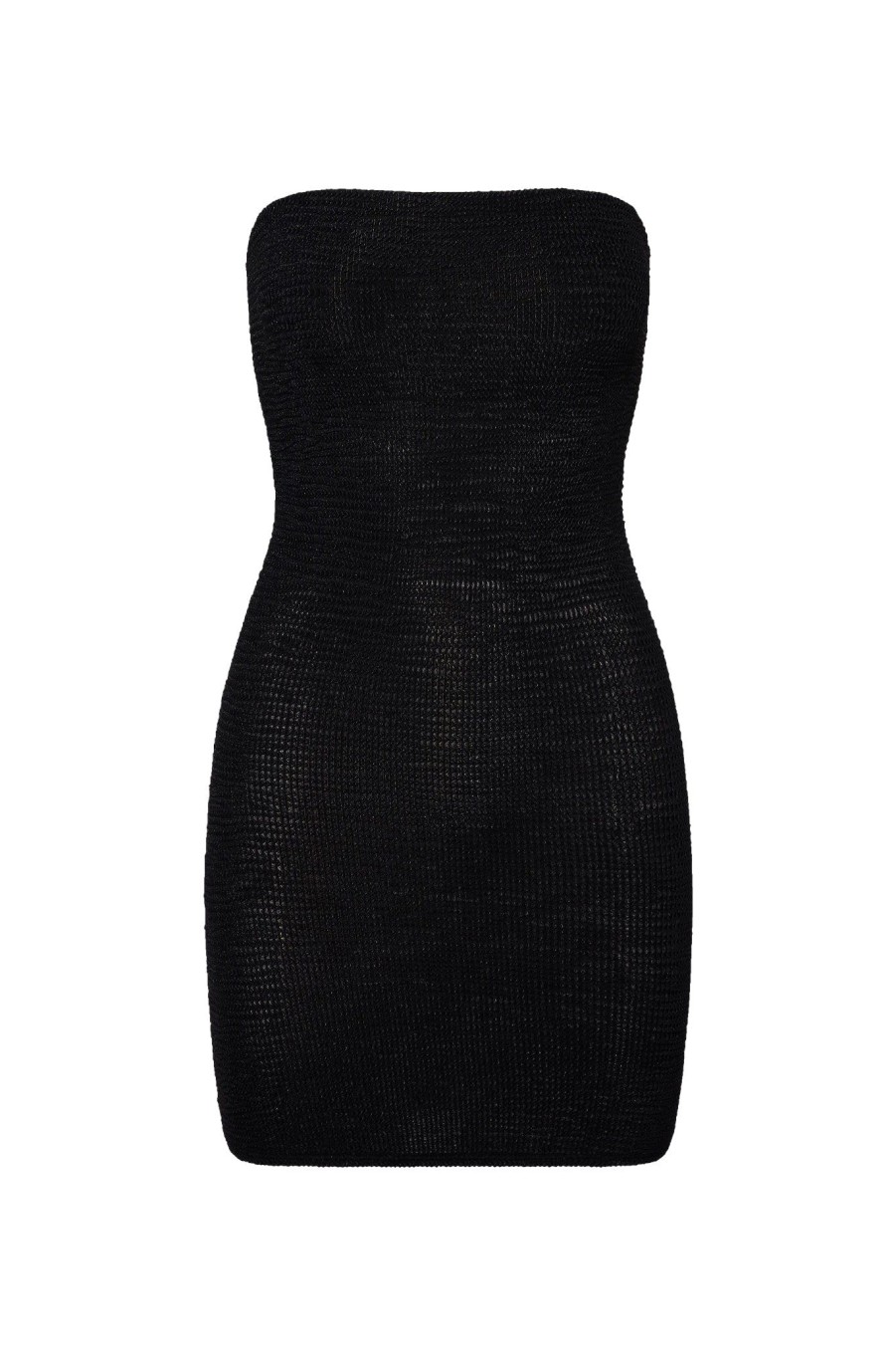 Women Monday Swimwear | Bimini Dress-Black Crinkle