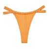 Women Monday Swimwear | Malta Bottom-Clementine Wide Rib