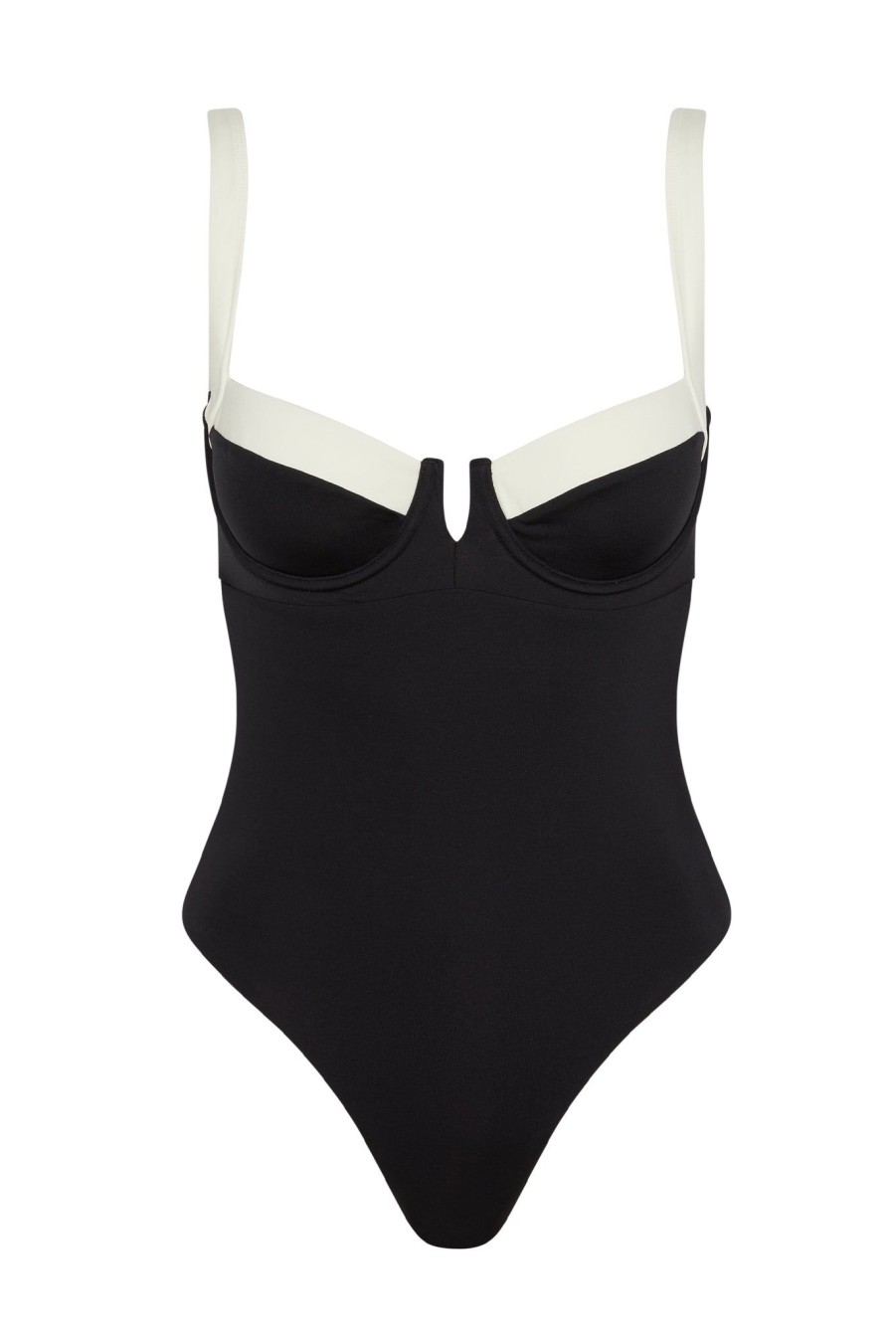 Women Monday Swimwear | Clovelly One Piece-Ivory/Black