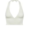 Women Monday Swimwear | Laurel Canyon Knitwear Top-White Rib