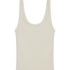 Women Monday Swimwear | Devin Tank-Ivory Rib