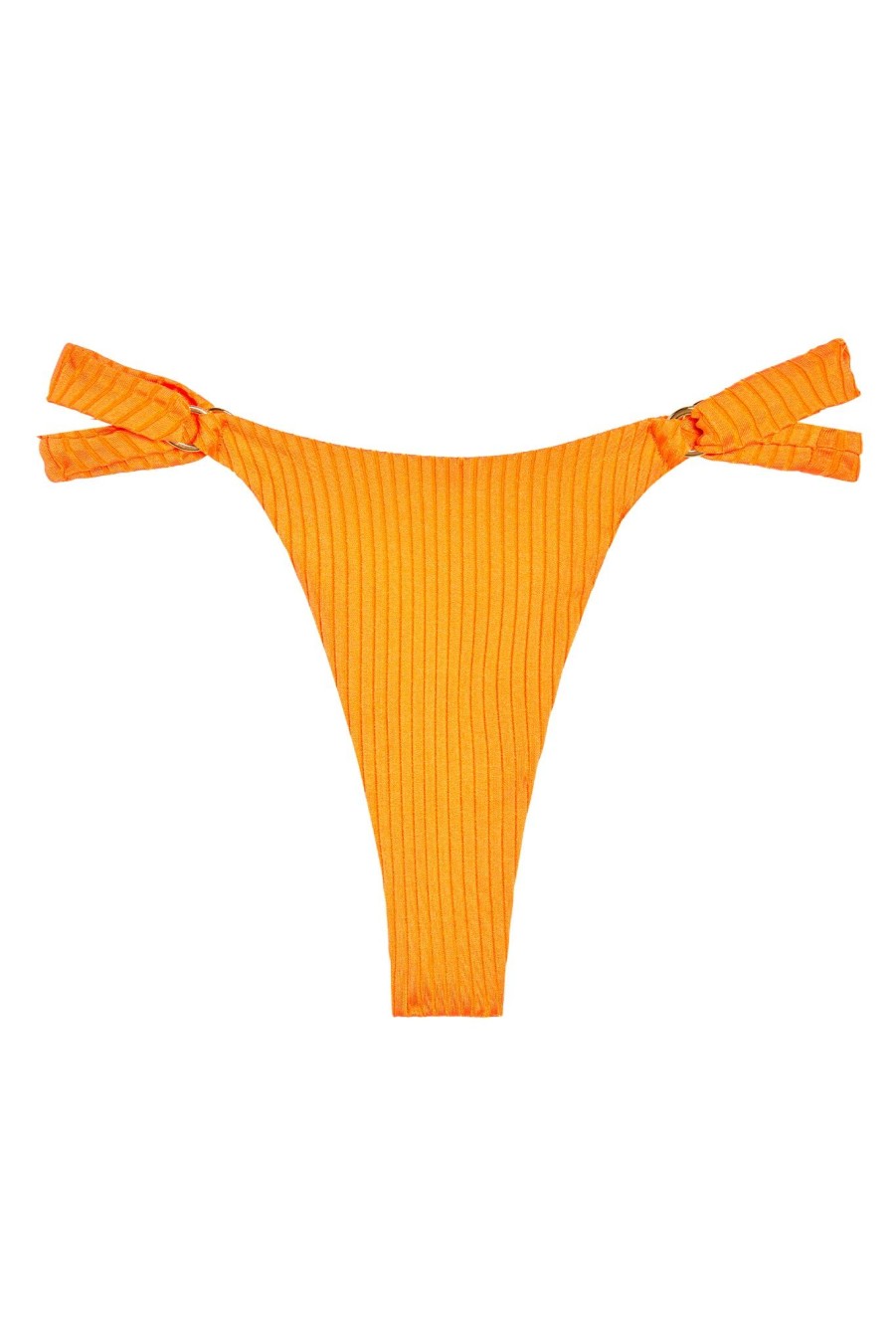 Women Monday Swimwear | Morocco Bottom-Clementine Wide Rib