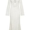 Women Monday Swimwear | Montego Dress-White Crochet