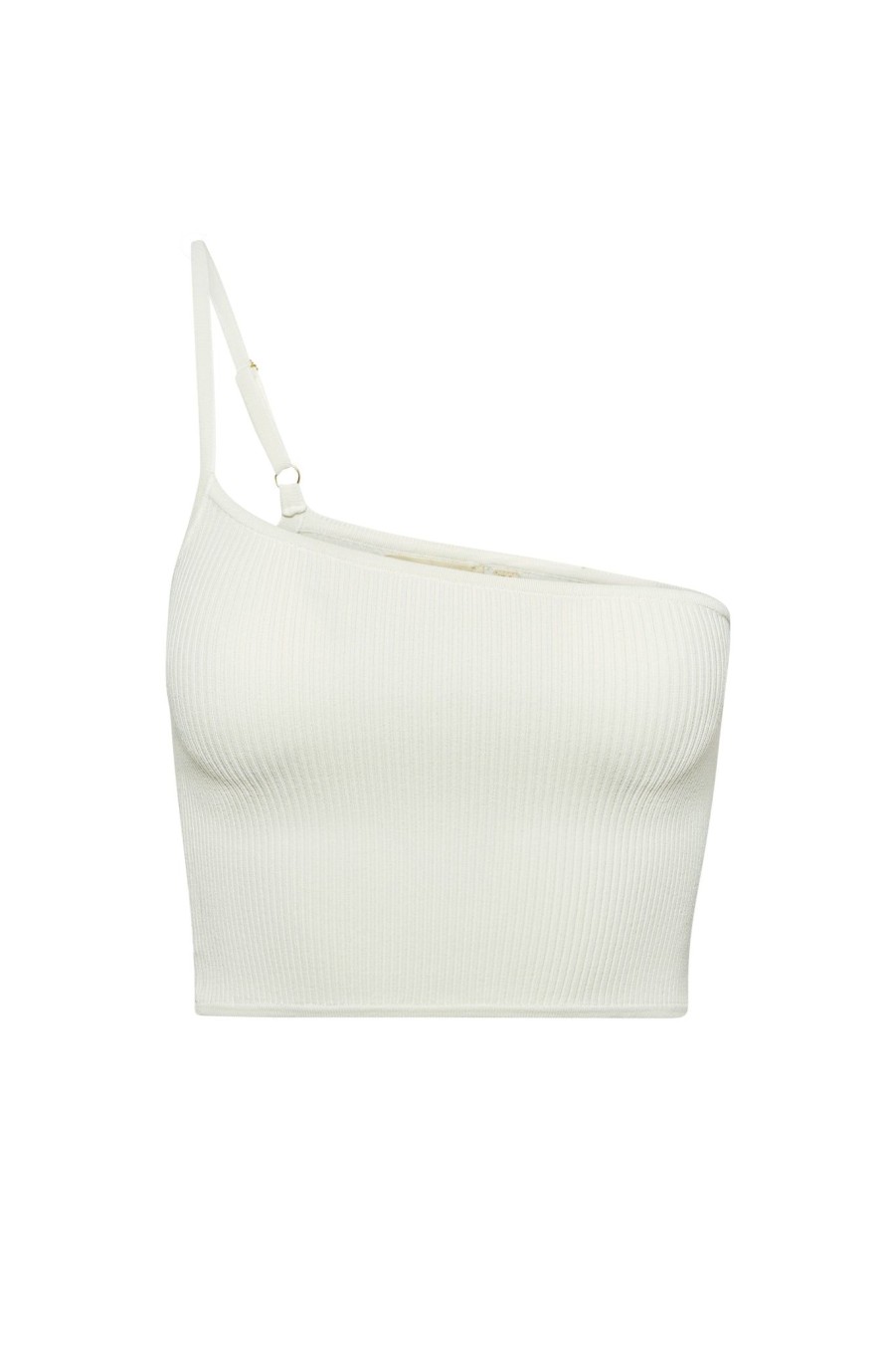 Women Monday Swimwear | Marina Del Rey Knitwear Top-White Rib