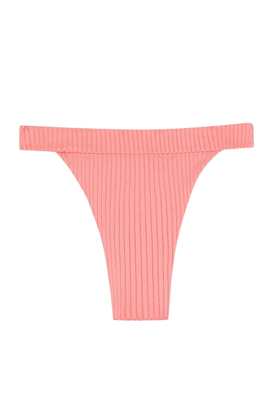 Women Monday Swimwear | Argentina Bottom-Guava Wide Rib