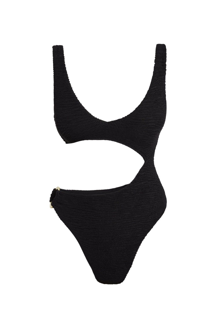 Women Monday Swimwear | St. Barth'S One Piece-Black Crinkle