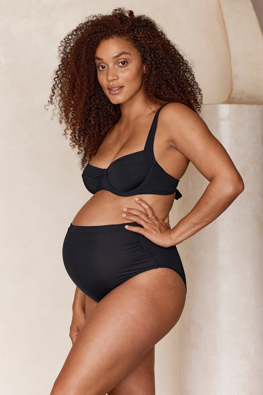 Women Monday Swimwear | Maternity Riviera Bottom-Black