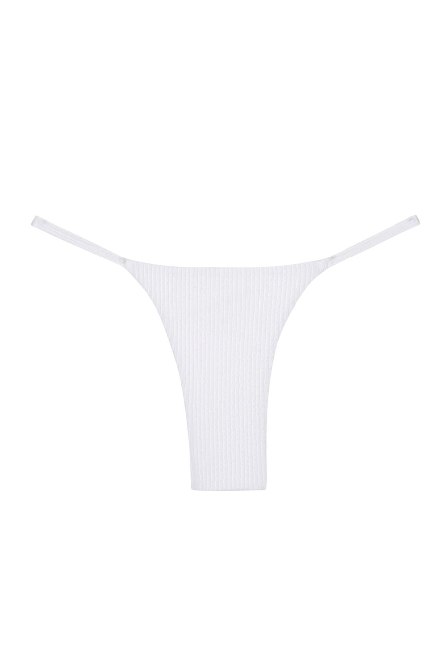 Women Monday Swimwear | Barbados Bottom-White Sand Crinkle