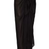 Women Monday Swimwear | St. Tropez Sarong-Black