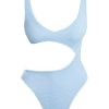 Women Monday Swimwear | St. Barth'S One Piece-Sea Mist Crinkle