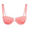 Women Monday Swimwear | Cala Roja Top-Guava Wide Rib