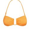 Women Monday Swimwear | St. Martinique Bandeau-Clementine Wide Rib