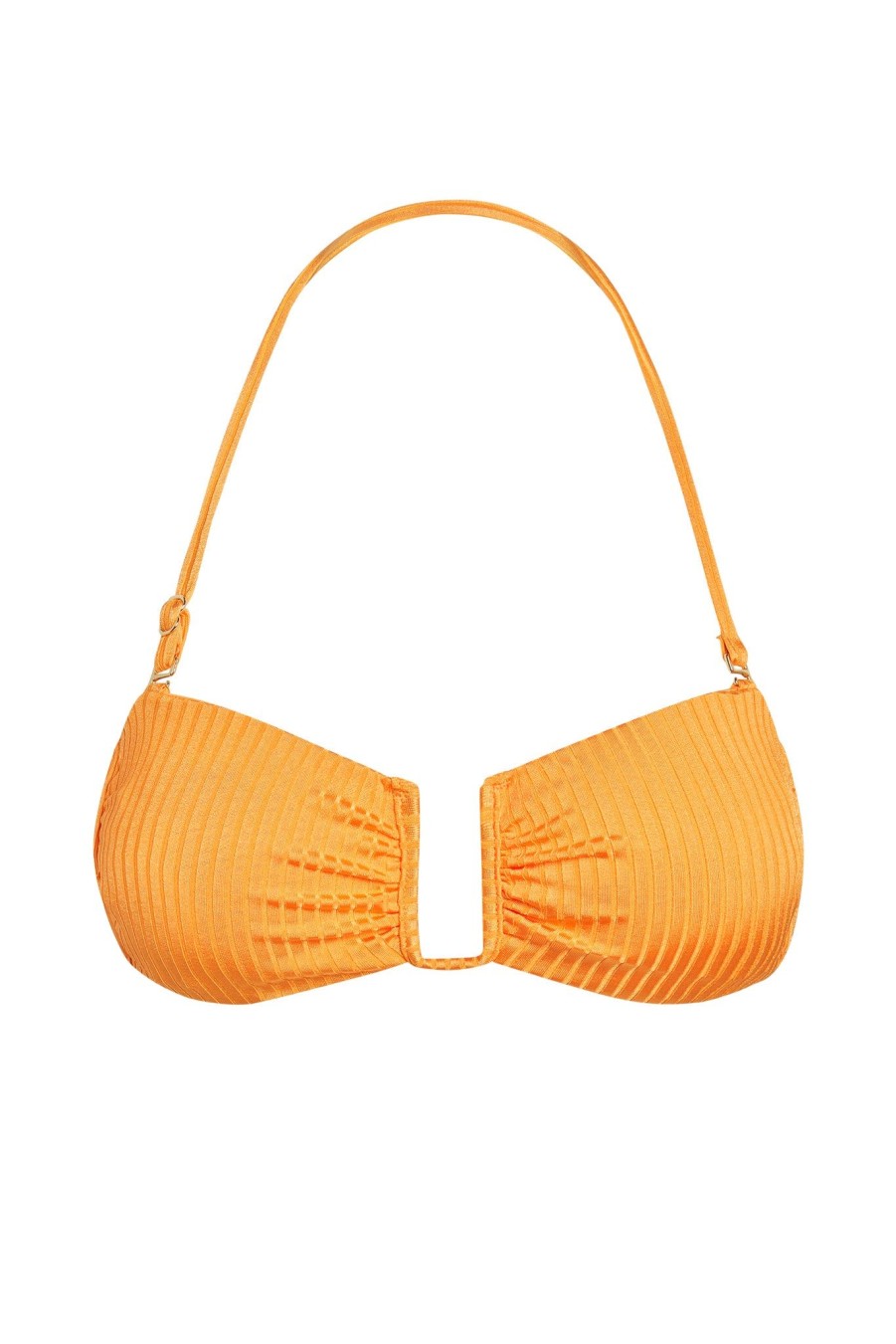 Women Monday Swimwear | St. Martinique Bandeau-Clementine Wide Rib