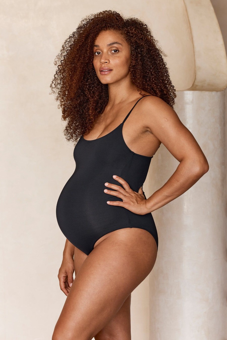 Women Monday Swimwear | Maternity Bahamas One Piece-Black