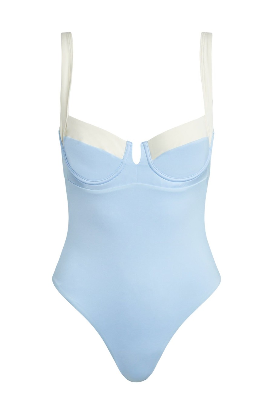 Women Monday Swimwear | Clovelly One Piece-Ivory/Sea Mist