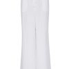 Women Monday Swimwear | Tahiti Pant-White Crinkle Linen