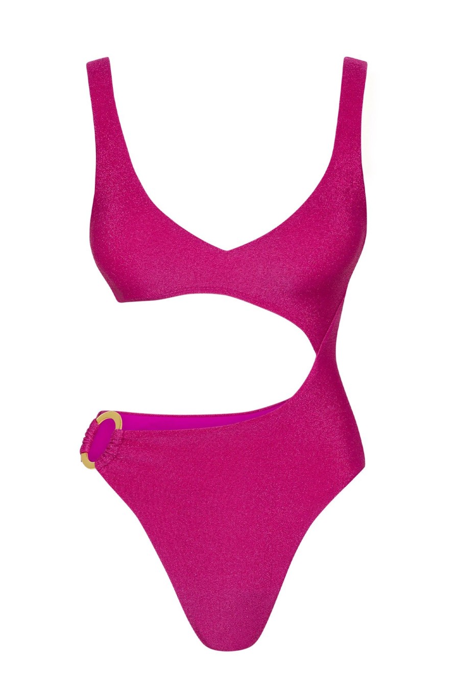 Women Monday Swimwear | St. Barth'S One Piece-Fuchsia Berry Shimmer