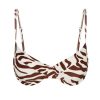 Women Monday Swimwear | Maui Top-Zebra