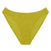 Women Monday Swimwear | Seychelles Bottom-Lemongrass Crinkle (Modest Coverage)