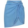 Women Monday Swimwear | South Beach Sarong-Dream Blue Crinkle