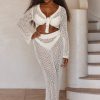 Women Monday Swimwear | Cape May Skirt-Ivory Crochet