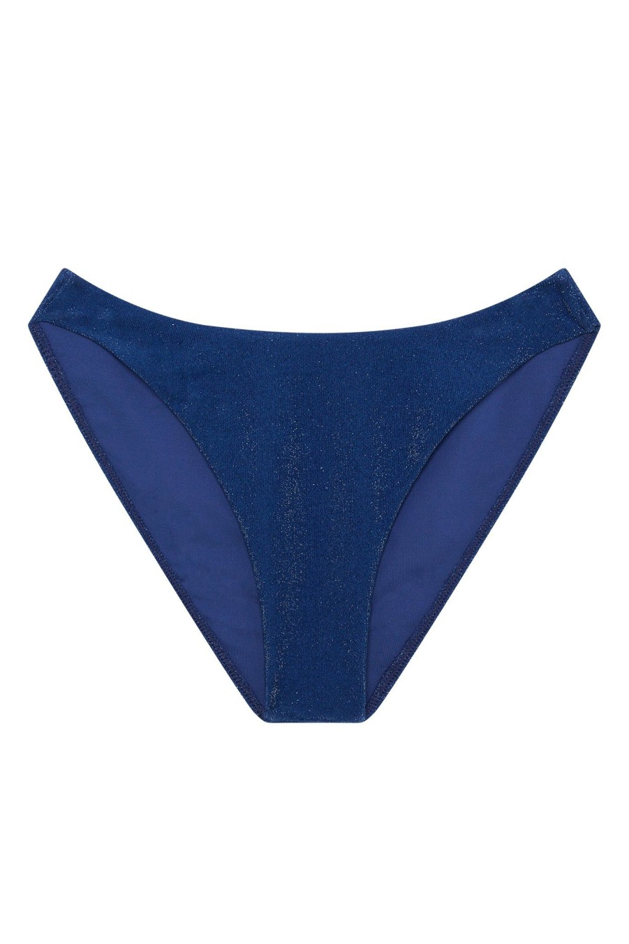 Women Monday Swimwear | Seychelles Bottom-Navy Shimmer (Modest Coverage)