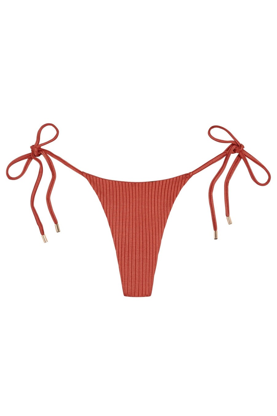 Women Monday Swimwear | Palma Bottom-Copper Wide Rib