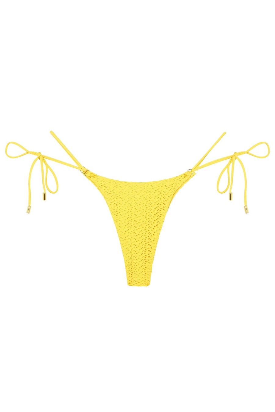 Women Monday Swimwear | Hanalei Bottom-Citrus Crochet