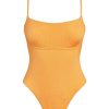 Women Monday Swimwear | Sausalito One Piece-Clementine Wide Rib