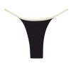 Women Monday Swimwear | Kauai Bottom-Ivory/Black