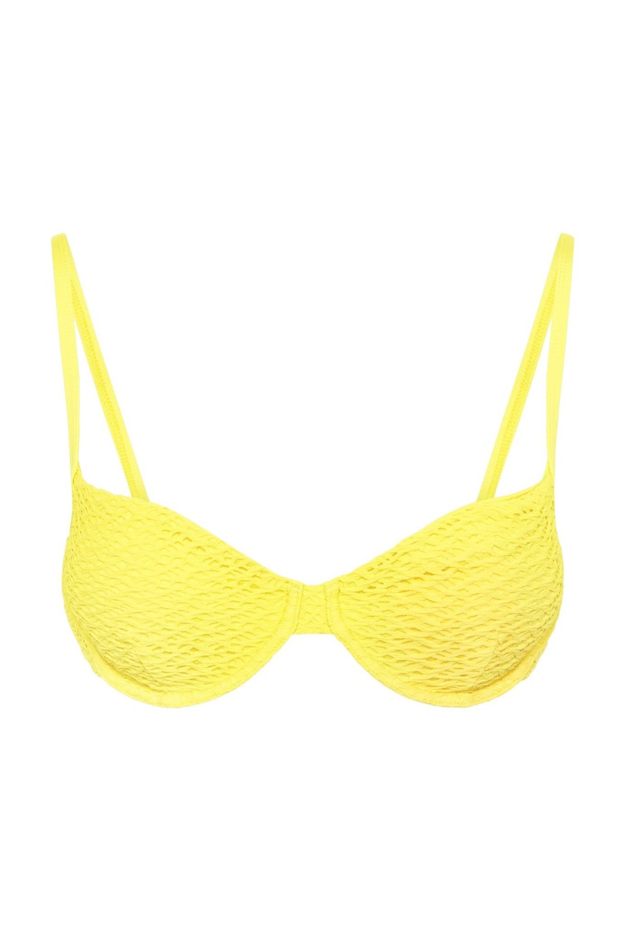 Women Monday Swimwear | Capri Top-Citrus Crochet