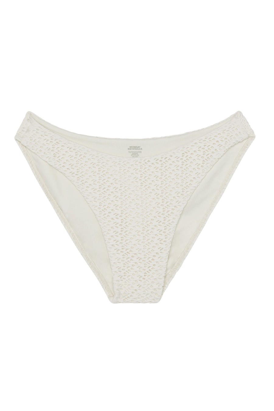 Women Monday Swimwear | Seychelles Bottom-Ivory Crochet (Modest Coverage)