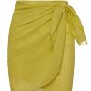 Women Monday Swimwear | Mykonos Sarong-Lemongrass Crinkle