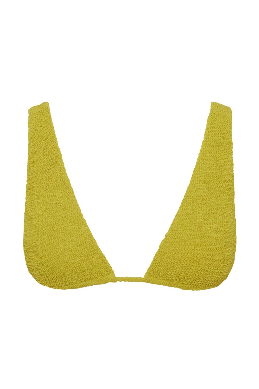 Women Monday Swimwear | Palm Springs Top-Lemongrass Crinkle