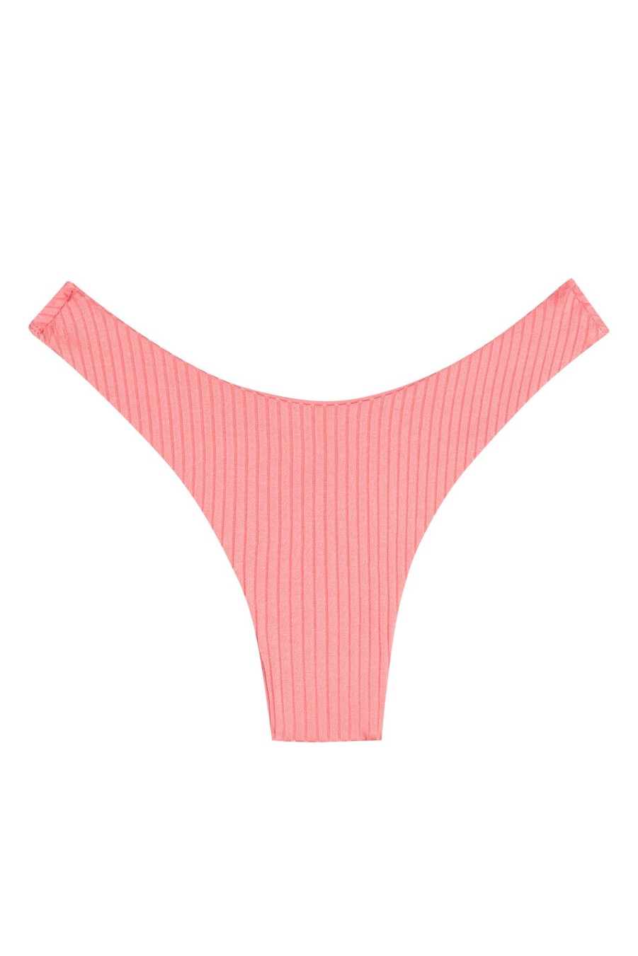 Women Monday Swimwear | Byron Bottom-Guava Wide Rib