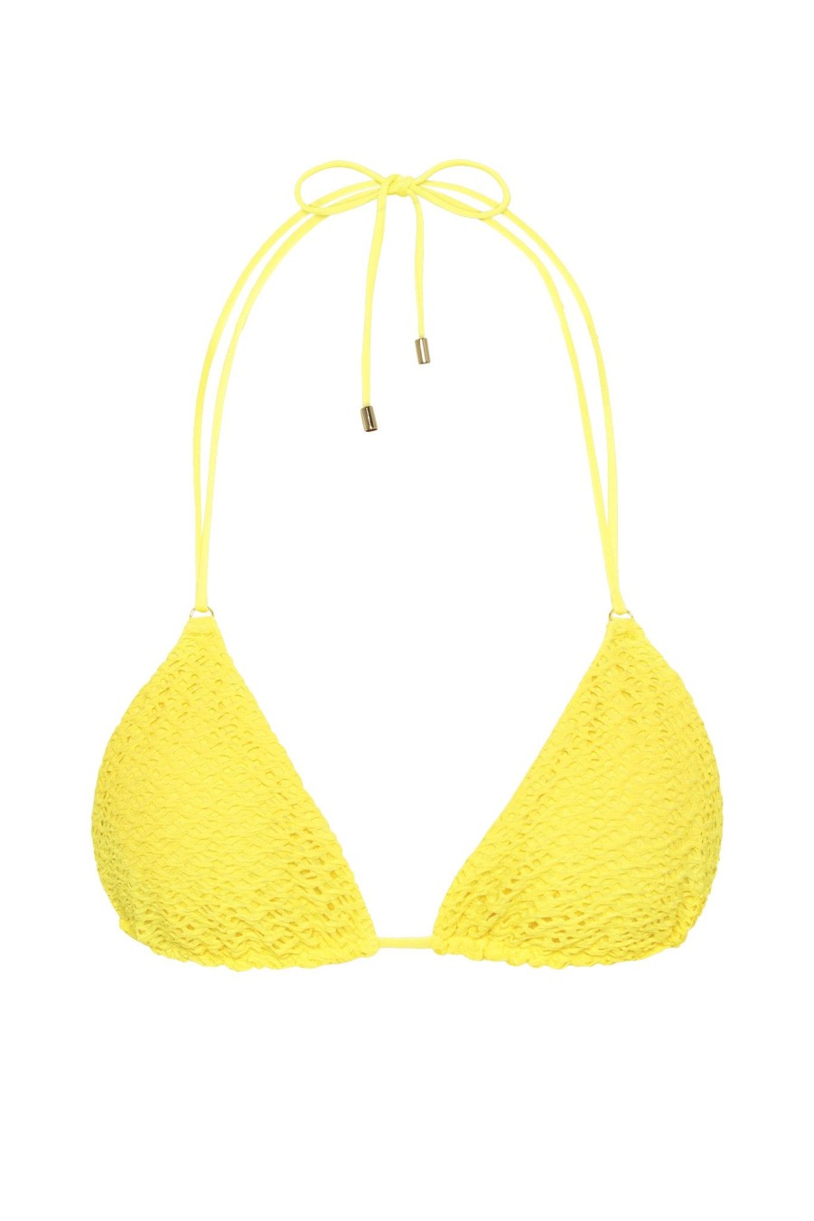 Women Monday Swimwear | Hanalei Top-Citrus Crochet