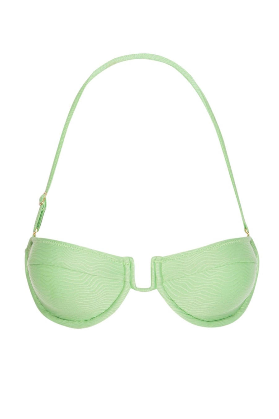 Women Monday Swimwear | Cala Conta Top-Pistachio Wave