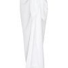 Women Monday Swimwear | St. Tropez Sarong-White Crinkle Linen