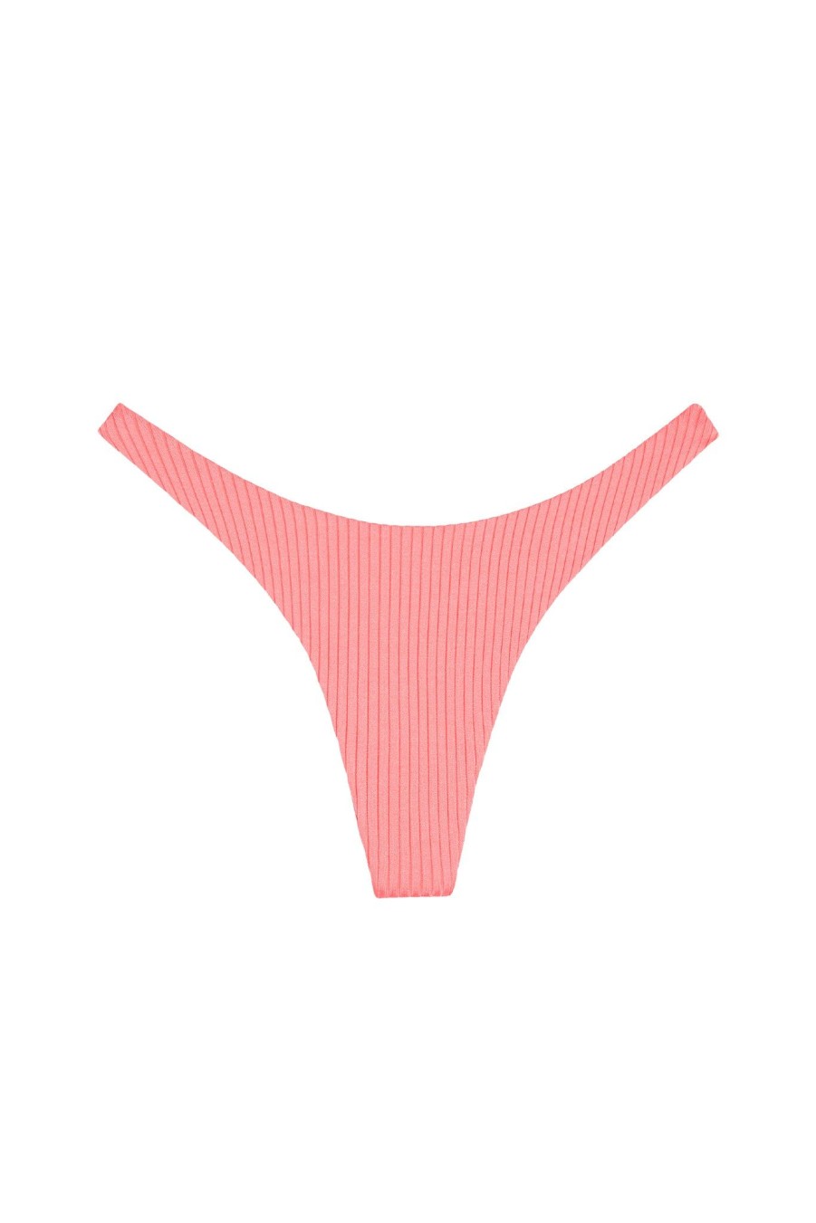 Women Monday Swimwear | Byron Thong-Guava Wide Rib