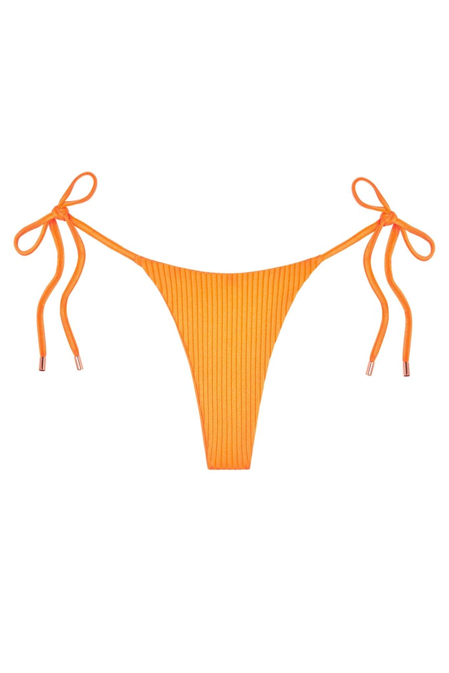 Women Monday Swimwear | Palma Bottom-Clementine Wide Rib