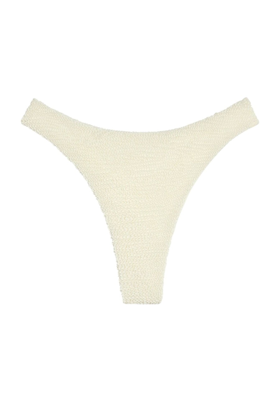 Women Monday Swimwear | Capri Thong-Ivory Crinkle