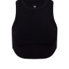 Women Monday Swimwear | Everglades Tank-Black Thick Rib