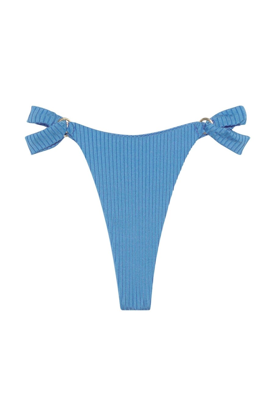 Women Monday Swimwear | Morocco Bottom-Dream Blue Wide Rib