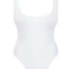 Women Monday Swimwear | Sardinia One Piece-White Sand Crinkle