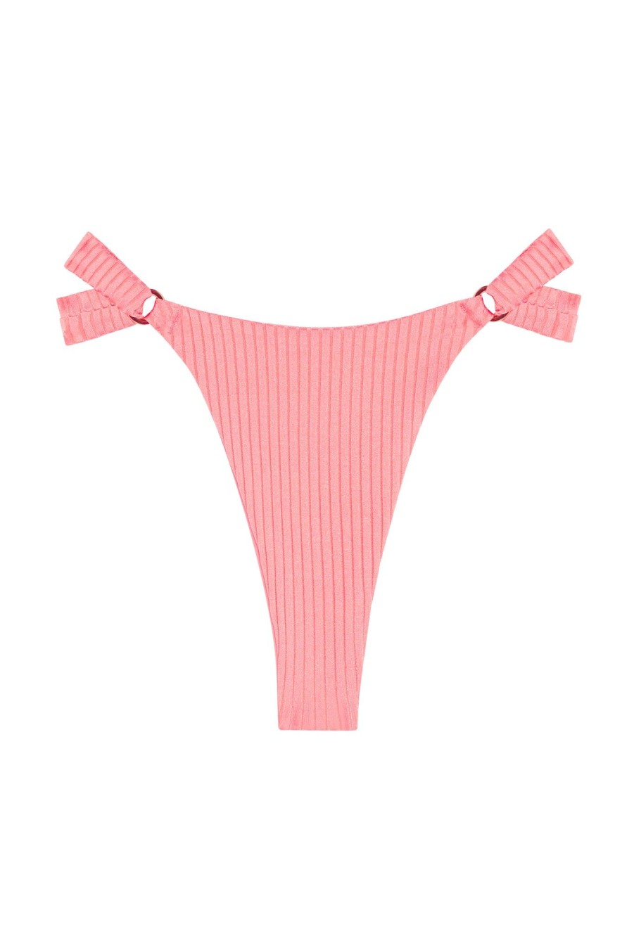 Women Monday Swimwear | Morocco Bottom-Guava Wide Rib