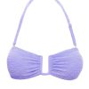 Women Monday Swimwear | St. Martinique Bandeau-Violet Crinkle