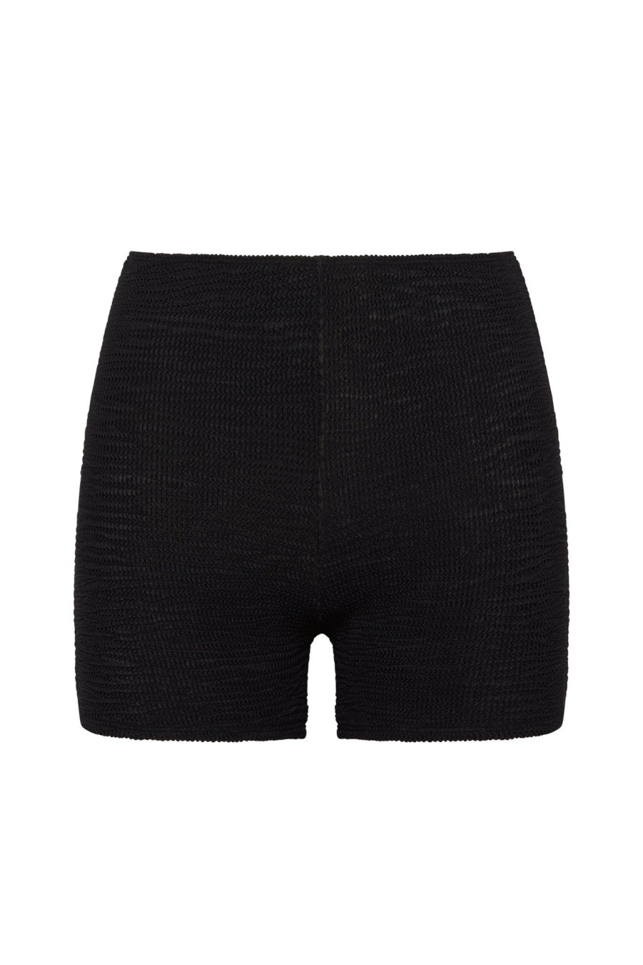 Women Monday Swimwear | Santa Cruz Short-Black Crinkle