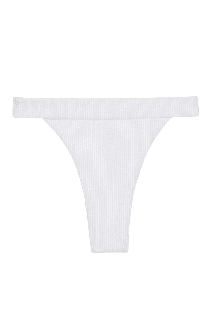 Women Monday Swimwear | Argentina Bottom-White Sand Crinkle