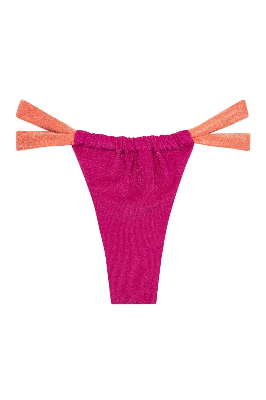 Women Monday Swimwear | Malta Bottom-Sun Kissed/Fuchsia Berry Shimmer